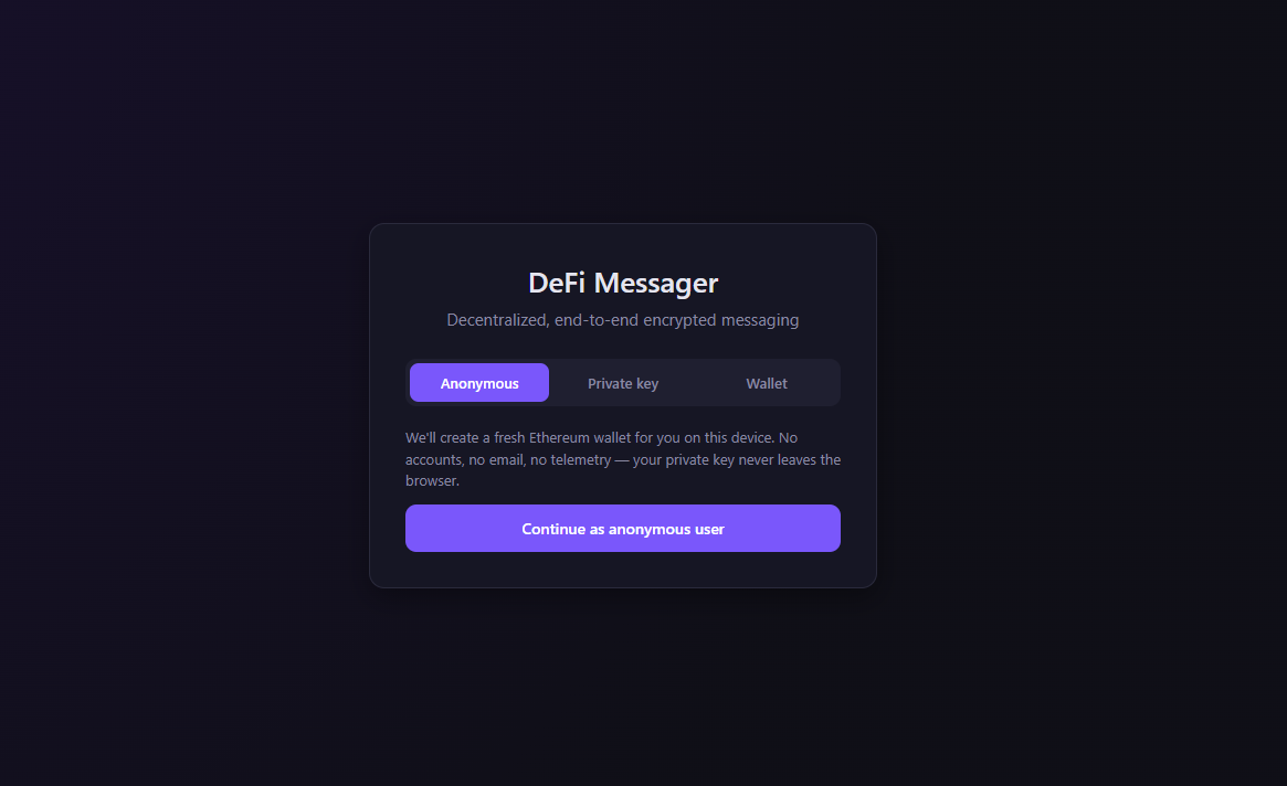 Cover image for DeFi Messager